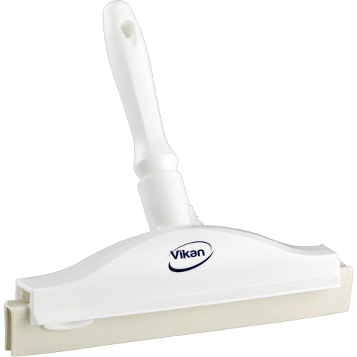 Vikan 77115 Raclette &agrave; lame double ultra hygi&eacute;nique, 10", Blanc