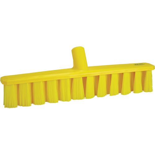 Vikan 31716 UST Soft Push Broom, Fine Bristles, 15-1/4", Polyester, Yellow