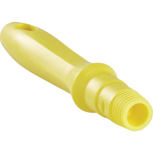 Vikan 29346 Mini manche, Brosse/Support &agrave; tampon/Grattoir/Raclette, Jaune, Standard, 6-1/4" lo