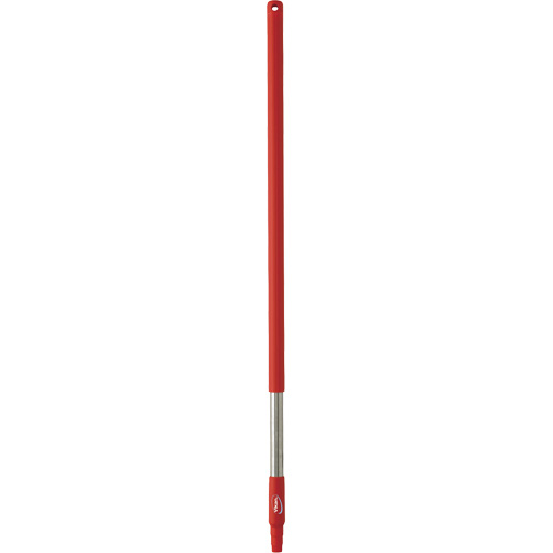 Vikan 29834 Handle, Broom/Brush/Pad Holder/Scraper/Squeegee, Red, Standard, 40" L