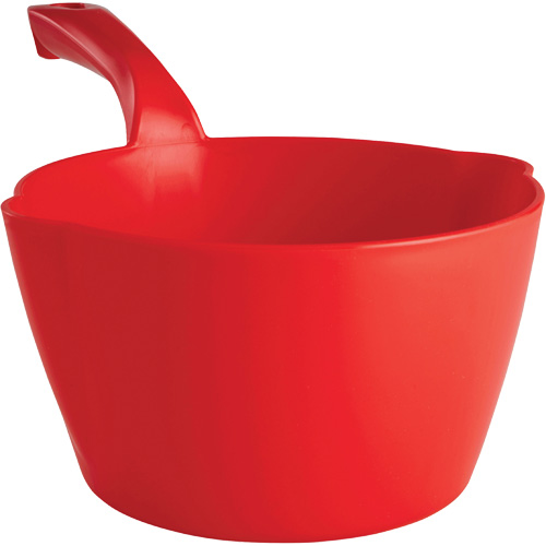 Vikan 56824 Round Bowl Scoop, Plastic, Red, 64 oz.
