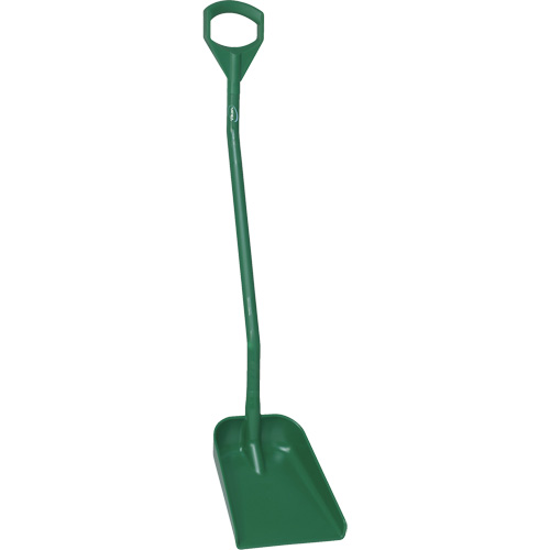 Vikan 56112 Pelle ergonomique &agrave; lame r&eacute;duite, Longueur de 50", Plastique, Vert