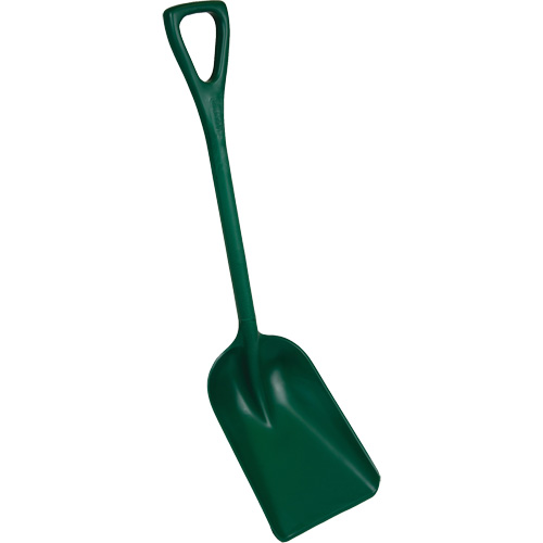 Vikan 6981MD2 Pelle monobloc perceptible par d&eacute;tecteur de m&eacute;tal, Lame 10" x 14", Longueur de 37-1/2", Plastique, Vert