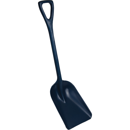 Vikan 6981MD3 Pelle monobloc perceptible par d&eacute;tecteur de m&eacute;tal, Lame 10" x 14", Longueur de 37-1/2", Plastique, Bleu