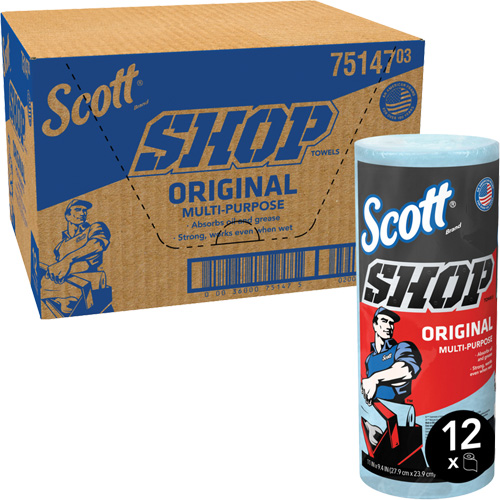 Scott 75147 Original Shop Towel, All-Purpose, 11" L x 9-2/5" W
