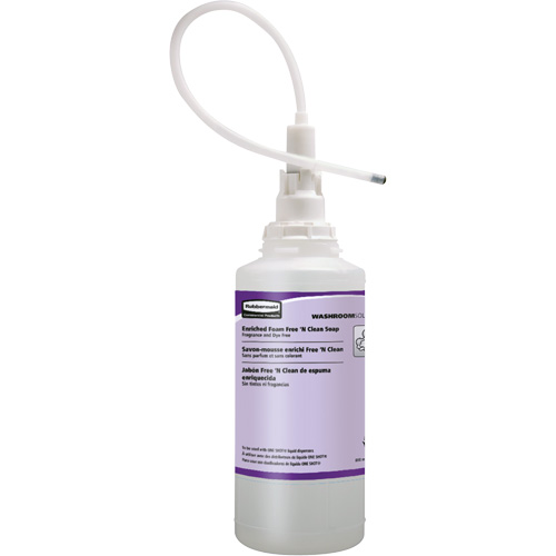 Rubbermaid FG750389 OneShot&reg; Dye & Fragrance Free Hand Soap Refill, Foam, 800 ml, Unscented