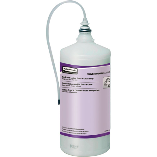 Rubbermaid FG402364 OneShot&reg; Dye & Fragrance Free Lotion Hand Soap Refill, Cream, 1600 ml, Unscented