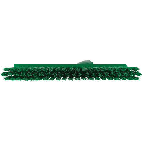 Vikan 31032 Dustpan Broom with Angled Thread, Medium Bristles, 10", Polyester, Green