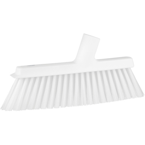 Vikan 31035 Balai biseaut&eacute; avec pas de vis inclin&eacute;, Crins Moyen, 10", Polyester, Blanc