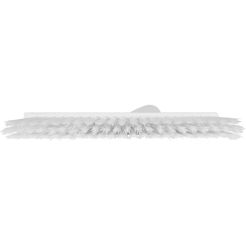 Vikan 31035 Balai biseaut&eacute; avec pas de vis inclin&eacute;, Crins Moyen, 10", Polyester, Blanc