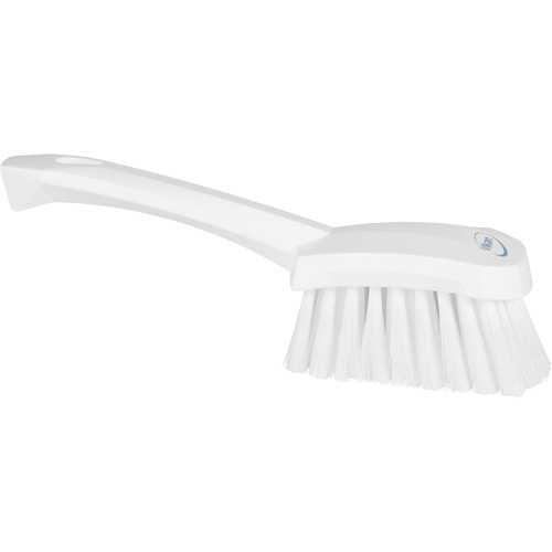 Vikan 41985 Brosse &agrave; r&eacute;curer avec manche court, Soies Doux, Longueur de 10-1/2", Blanc