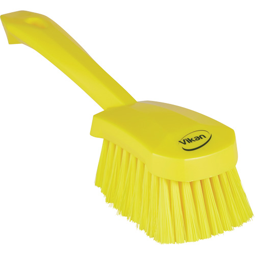 Vikan 41986 Short-Handled Washing Brush, Soft Bristles, 10-1/2" Long, Yellow