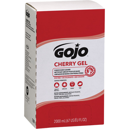 Gojo 7290-04 Hand Cleaner for Pro TDX Dispenser, Gel/Pumice, 2000 ml, Refill, Cherry