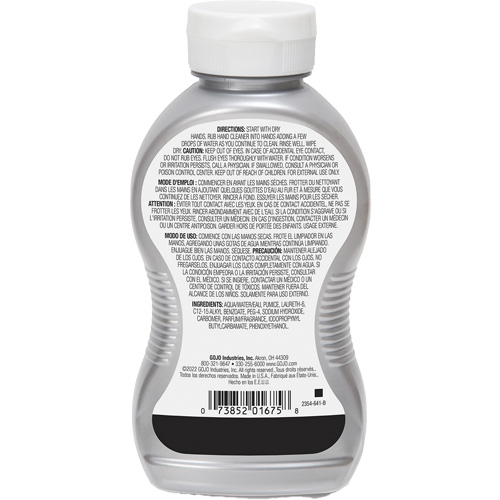 Gojo 2354-08 Nettoyant &agrave; mains, Gel/Pierre ponce, 295,74 ml, Bouteille, Cerise