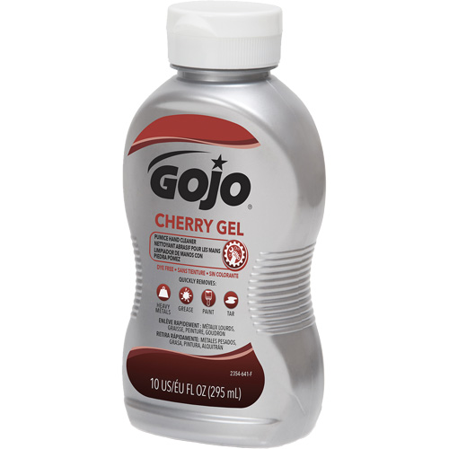 Gojo 2354-08 Hand Cleaner, Gel/Pumice, 295.74 ml, Bottle, Cherry