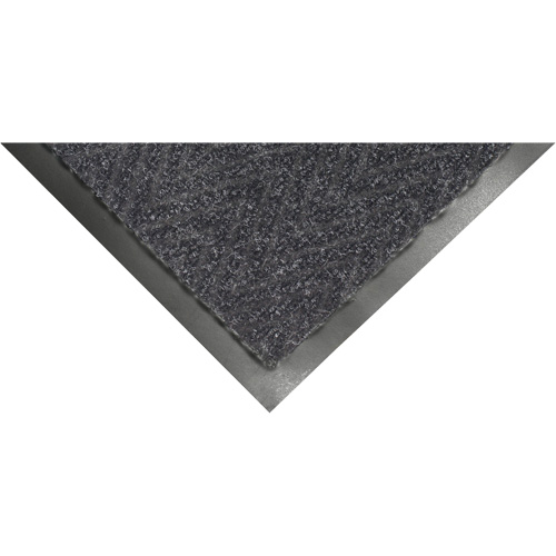 Edgewood Matting HBN270406 Herringbone Matting, Wiper/Scraper, 4' x 6' x 1/4", Dark Grey