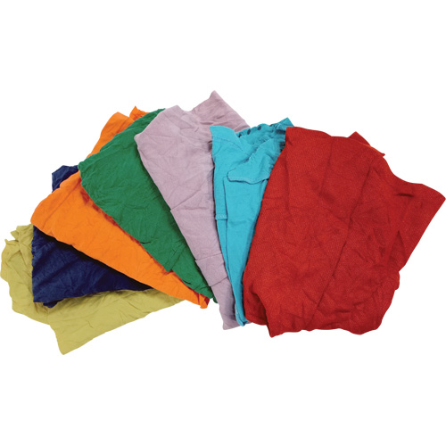 RMP JP783 Recycled Material Wiping Rags, Cotton, Mix Colours, 25 lbs.