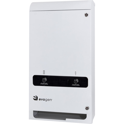 Hospeco EVNT3-W EvoGen&reg; EVNT3 No-Touch Dual Pad & Tampon Dispenser