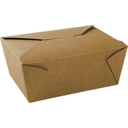 Globe 6063 Kraft Take Out Food Containers, Corrugated, Rectangular