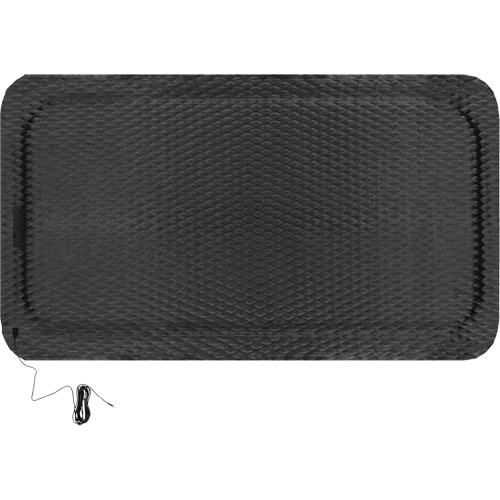 M+A Matting 4509135100 Ensemble de tapis conductible Hog Heaven, 3' la x 5' lo, 7/8" &eacute;paisseur, Noir, Nitrile