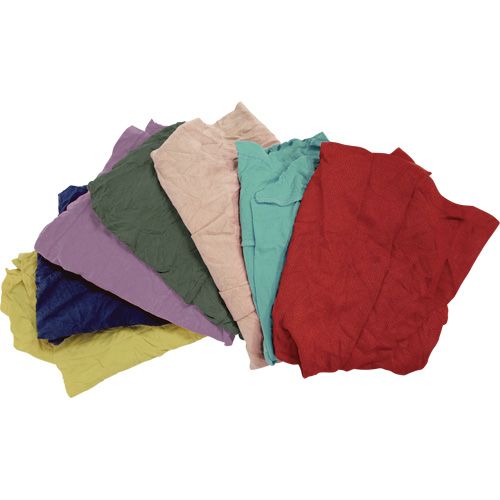RMP Maintenance Products JQ109 Recycled Material Wiping Rags, Fleece, Mix Colours, 25 lbs.