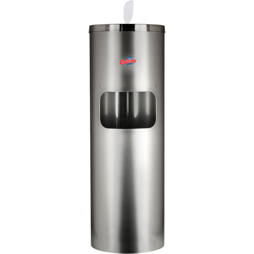 Certainty C9SSFS Support de plancher en acier inoxydable pour lingettes