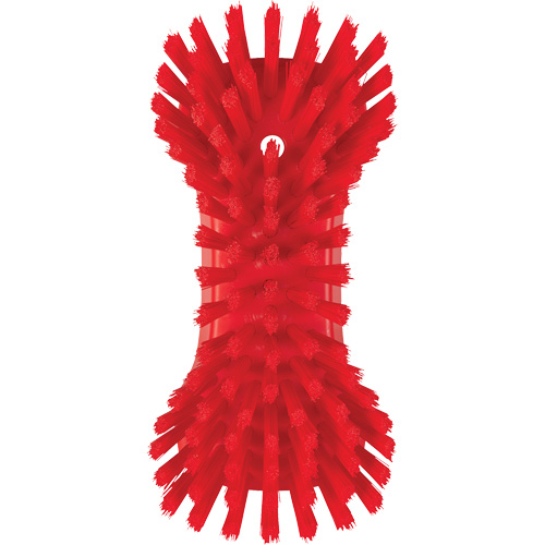 Vikan 38944 Hand Brush, Extra Stiff Bristles, 9-1/10" Long, Red