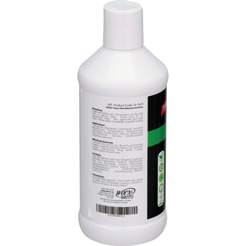 Worx 36-0613 Power Clean Waterless Hand Soap, Liquid, 384 ml, Unscented