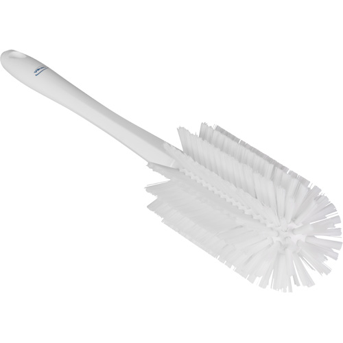 Vikan 5382805 Medium Brush with Handle, Stiff Bristles, 17" Long, White
