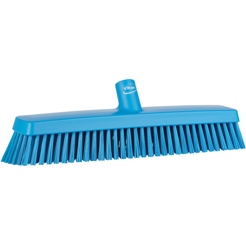 Vikan 31753 T&ecirc;te de balai-brosse, Crins Fin/Ferme, 16-1/2", Polyester/Polypropyl&egrave;ne, Bleu