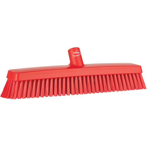 Vikan 31754 T&ecirc;te de balai-brosse, Crins Fin/Ferme, 16-1/2", Polyester/Polypropyl&egrave;ne, Rouge
