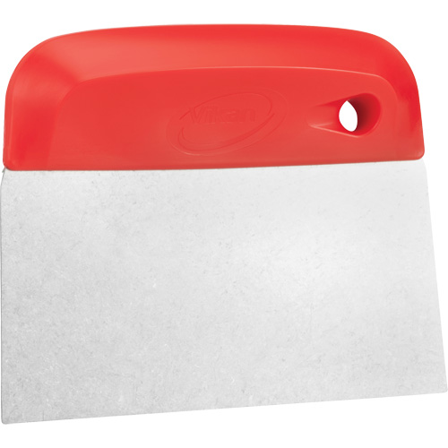 Vikan 40574 Coupe-p&acirc;te flexible en acier inoxydable, Rouge, 4-1/2" la x 5-3/4" lo