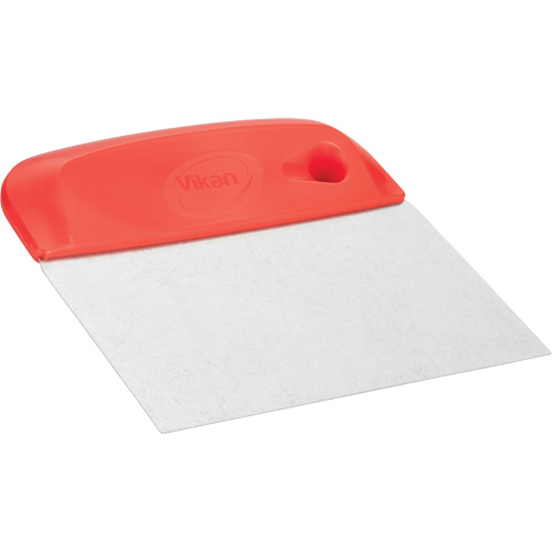 Vikan 40574 Coupe-p&acirc;te flexible en acier inoxydable, Rouge, 4-1/2" la x 5-3/4" lo