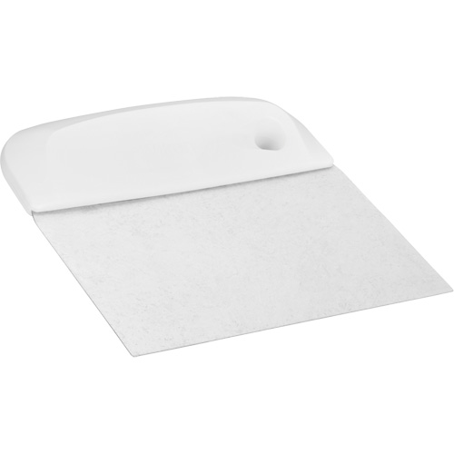 Vikan 40575 Flexible Stainless Steel Dough Cutter/Scraper, White, 4-1/2" W x 5-3/4" L