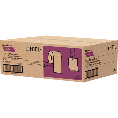 Cascades H101 Rouleau de papier essuie-tout PRO Select, 1 pli, Standard, 1000' lo