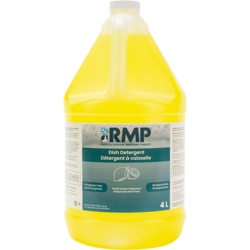 Produits d’entretien RMP JQ714 Savon au citron pour vaisselle Impact, Liquide, 4 L, Citron