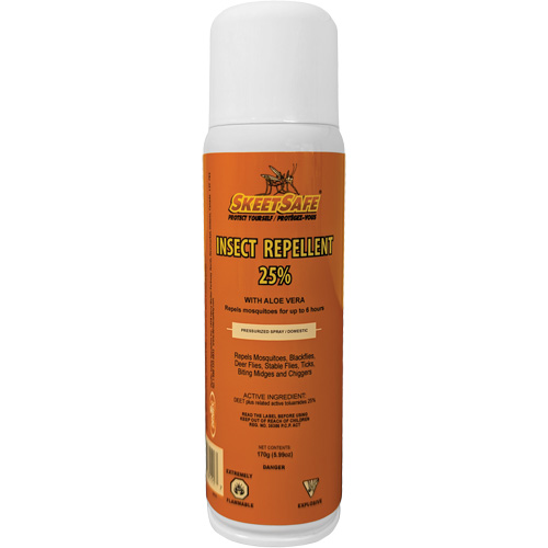 Dentec 18111 Insect Repellent, 25% DEET, Aerosol, 170 g