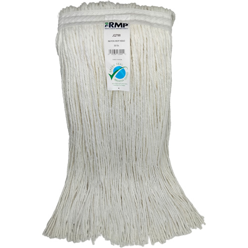 Produits d’entretien RMP JQ788 T&ecirc;te de vadrouille &eacute;troite &agrave; 4 plis, Rayonne, 32 oz, Style Coup&eacute;