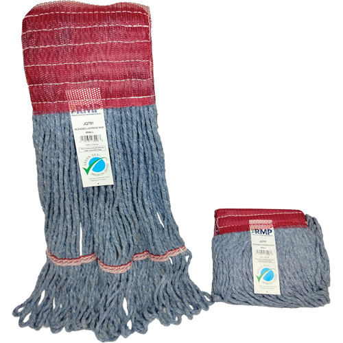 Produits d’entretien RMP JQ791 T&ecirc;te de vadrouille &agrave; bande large, Antimicrobien/Finition de plancher/Sp&eacute;cialis&eacute;, Coton/Rayonne/Synth&eacute;tique, Style Boucle
