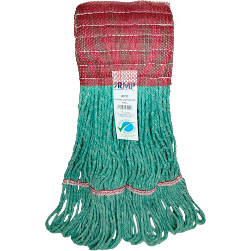Produits d’entretien RMP JQ792 T&ecirc;te de vadrouille &agrave; bande large, Antimicrobien/Finition de plancher/Sp&eacute;cialis&eacute;, Coton/Rayonne/Synth&eacute;tique, Style Boucle