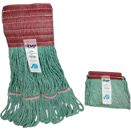 Produits d’entretien RMP JQ792 T&ecirc;te de vadrouille &agrave; bande large, Antimicrobien/Finition de plancher/Sp&eacute;cialis&eacute;, Coton/Rayonne/Synth&eacute;tique, Style Boucle