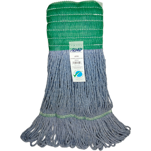 Produits d’entretien RMP JQ793 T&ecirc;te de vadrouille &agrave; bande large, Antimicrobien/Finition de plancher/Sp&eacute;cialis&eacute;, Coton/Rayonne/Synth&eacute;tique, Style Boucle