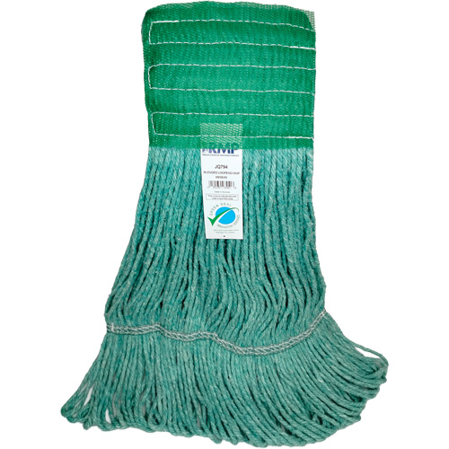 Produits d’entretien RMP JQ794 T&ecirc;te de vadrouille &agrave; bande large, Antimicrobien/Finition de plancher/Sp&eacute;cialis&eacute;, Coton/Rayonne/Synth&eacute;tique, Style Boucle