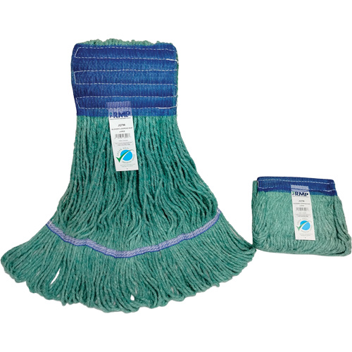 Produits d’entretien RMP JQ796 T&ecirc;te de vadrouille &agrave; bande large, Antimicrobien/Finition de plancher/Sp&eacute;cialis&eacute;, Coton/Rayonne/Synth&eacute;tique, Style Boucle