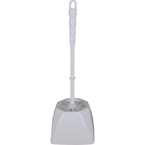 RMP Maintenance Products JQ831 Toilet Bowl Brush & Caddy, Polypropylene Bristles, White