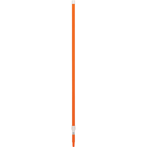 Vikan 29757 Handle, Broom/Brush/Dust Mop/Pad Holder/Scraper/Squeegee/Wet Mop, Orange, Telescopic, 62" - 109-2/5" L