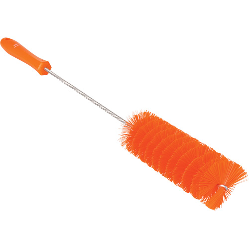 Vikan 53797 Tube Brush, Medium Bristles, 19-7/10" Long, Orange