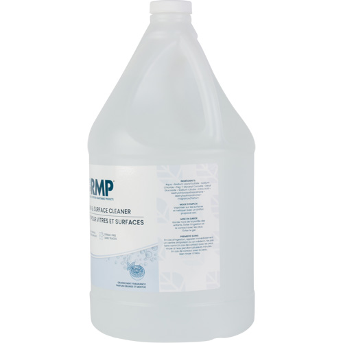 RMP Maintenance Products JQ898 Windows, Glass & Surface Cleaner with Orange Mint Scent, 4 L, Jug