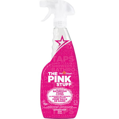 The Pink Stuff 82011 Nettoyant vaporisateur moussant pour salle de bain, 750 ml, Bouteille &agrave; g&acirc;chette