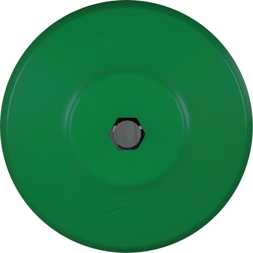 Vikan 87002 HyDrive Round Drill Brush, Extra Stiff Bristles, 3-1/10" Long, Green